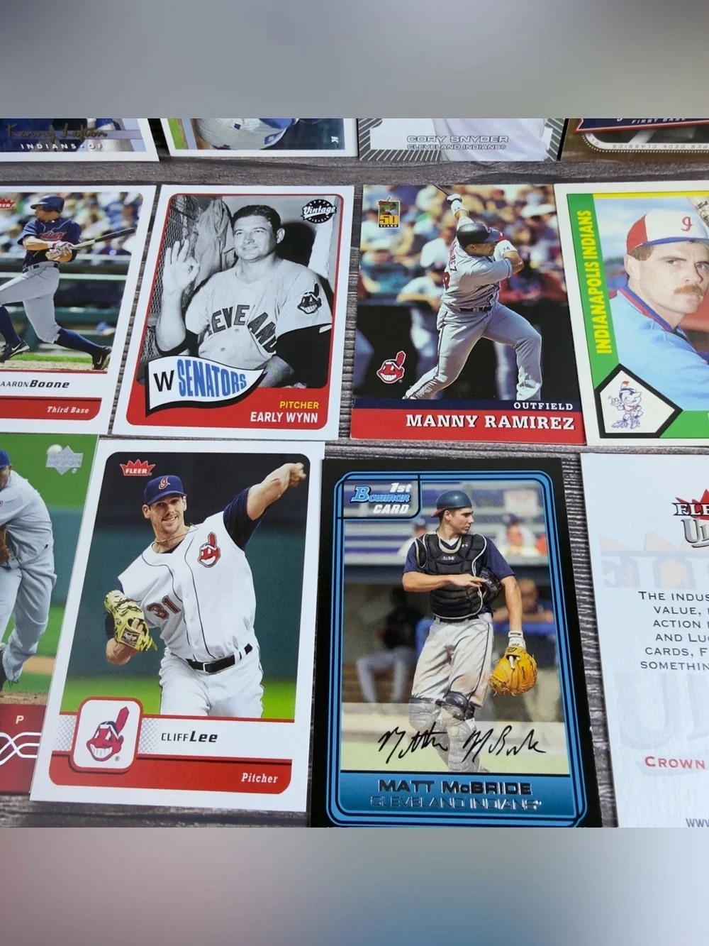 Cleveland Indians 18 Card Lot Manny Ramirez Sabathia Lofton + RC